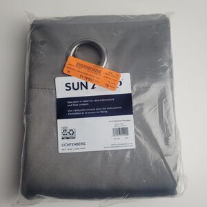 Sun Zero Oslo Extreme Blackout Grommet SINGLE curtain panel 'Gray' 52x84 #BT1